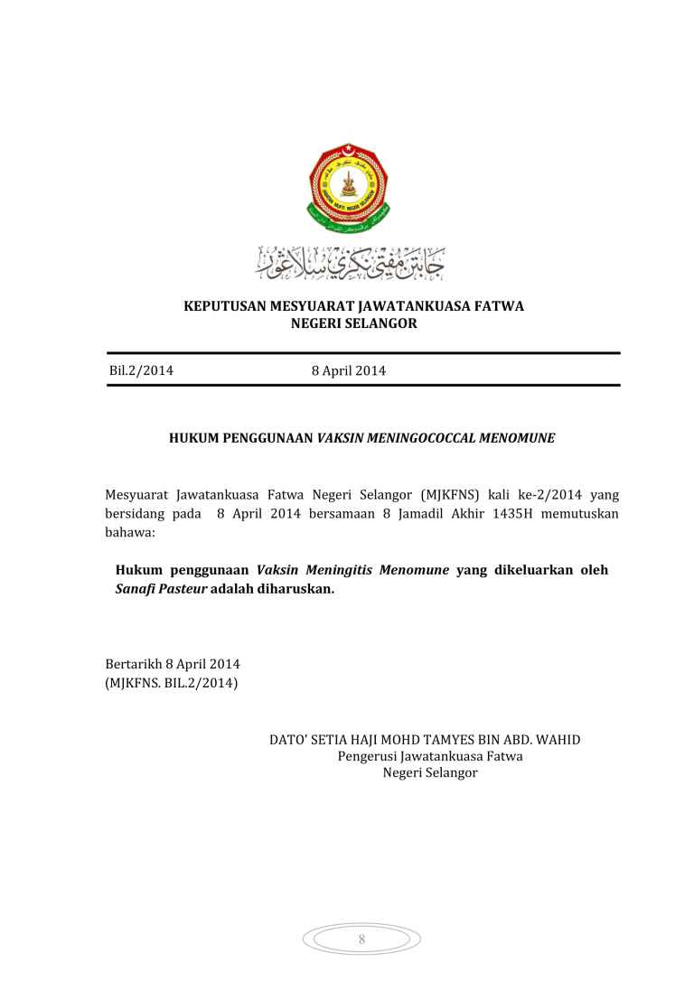 Mnomune Image Hukum Penggunaan Vaksin Meningococcal Menomune – Jabatan Mufti Negeri ...